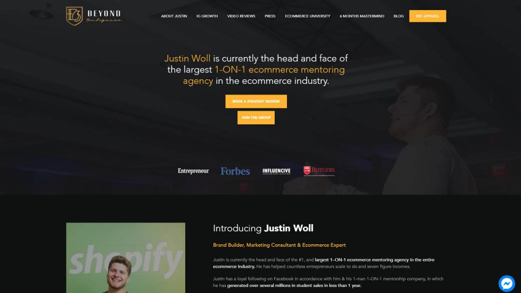 Justin Woll – 2019 BSF E-commerce University