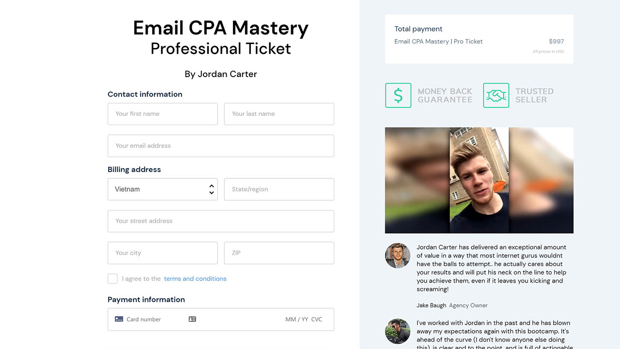Jordan Carter – Email CPA Mastery