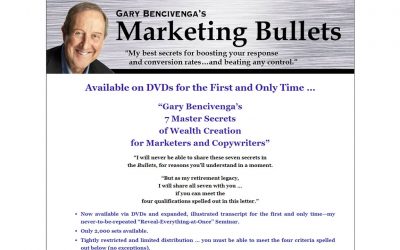 Gary Bencivenga – 7 Master Secrets Of Wealth Creation For Marketers And Copywriters