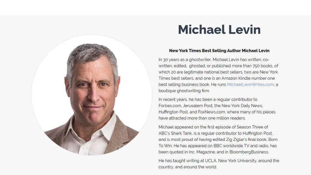 Michael Levin – Got a Book In You