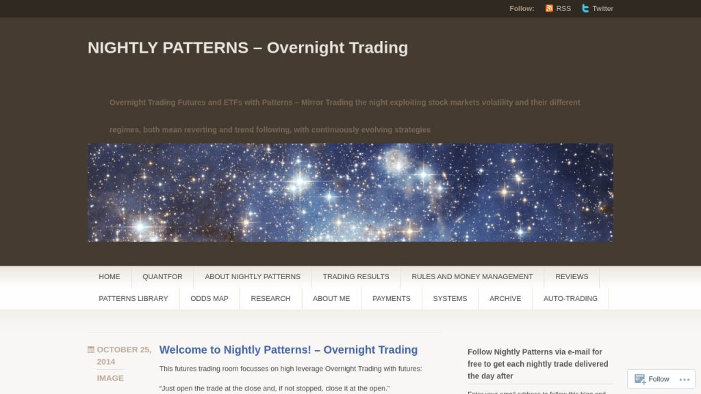 Nightly Patterns – Overnight Trading