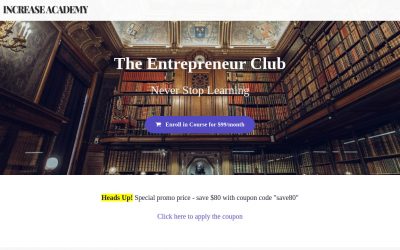 Sean Vosler – Entrepreneur Club + Bonus