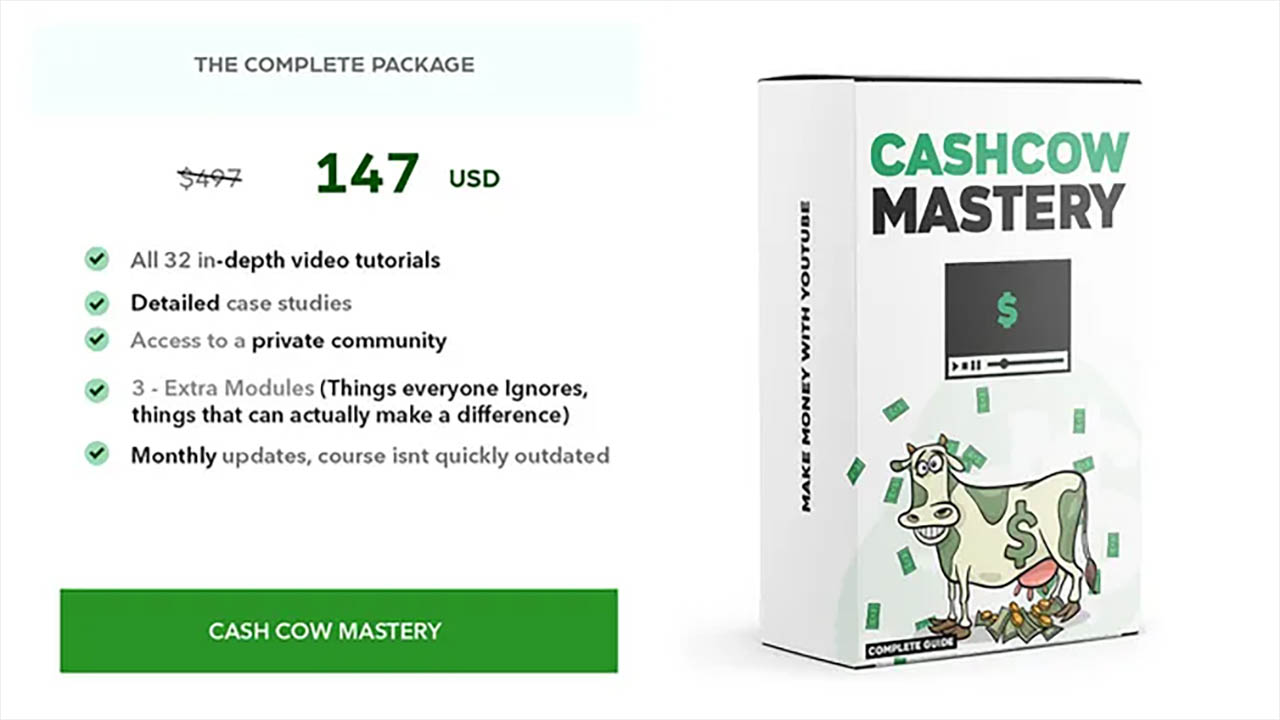 YouTube – CashCow MASTERY