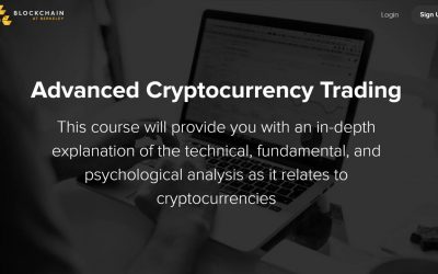 Advanced Cryptocurrency Trading – Blockchain at Berkeley