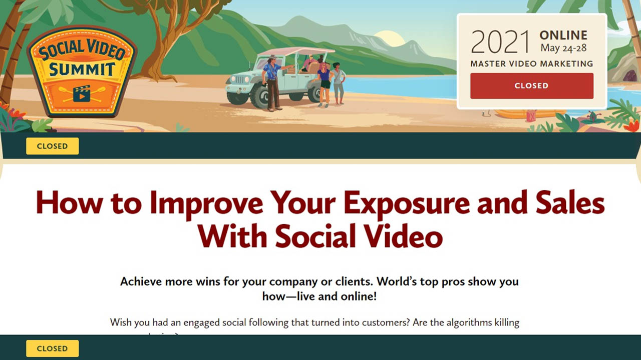 Social Media Examiner – The Social Video Summit 2021