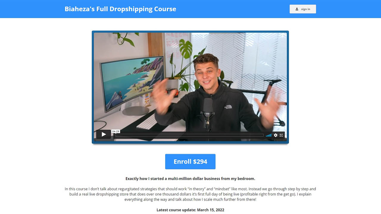 Biaheza – Full Dropshipping Course 2022