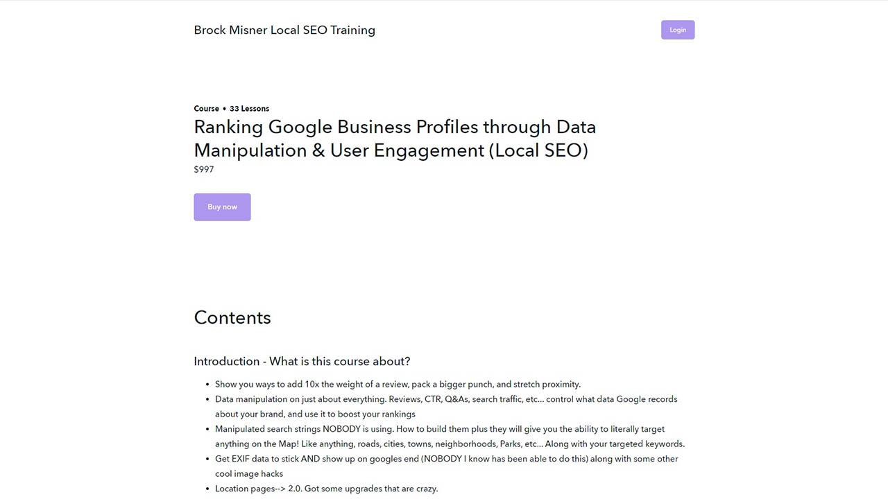 Brock Misner - Ranking Google Business Profiles