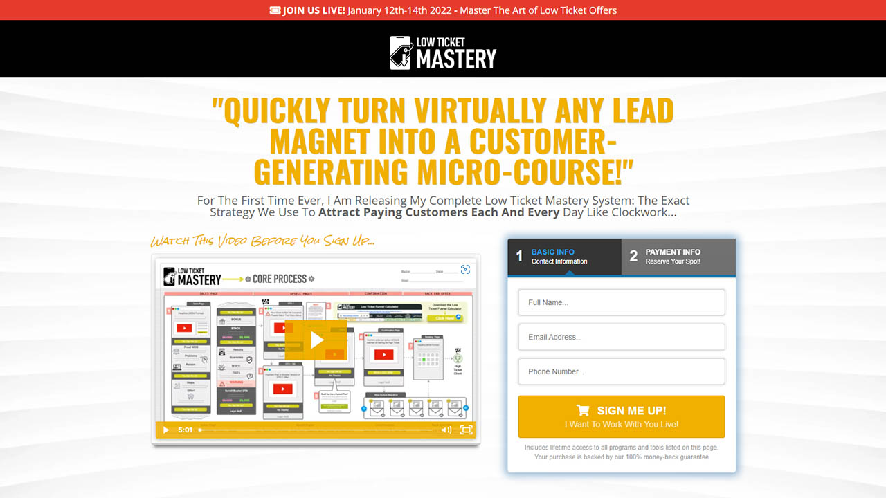 Frank Kern & Aaron Fletcher – Low Ticket Mastery