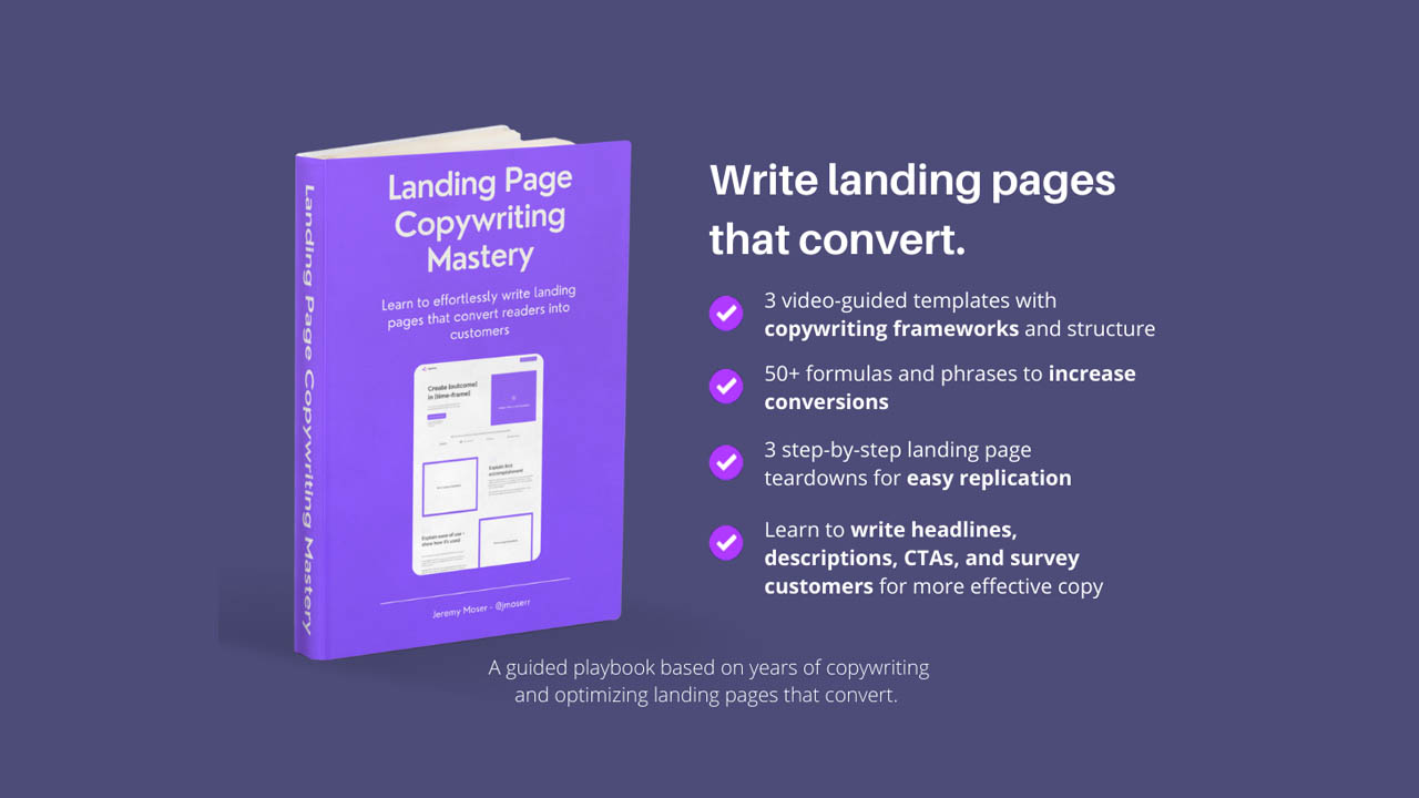 Jeremy Moser – Landing Page Copywriting Mastery