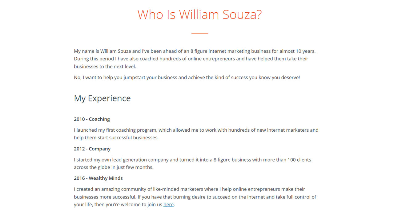 William Souza – CPA Evolution 3.0