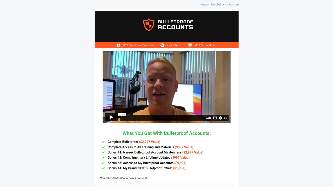 Robby Blanchard – Bulletproof Accounts