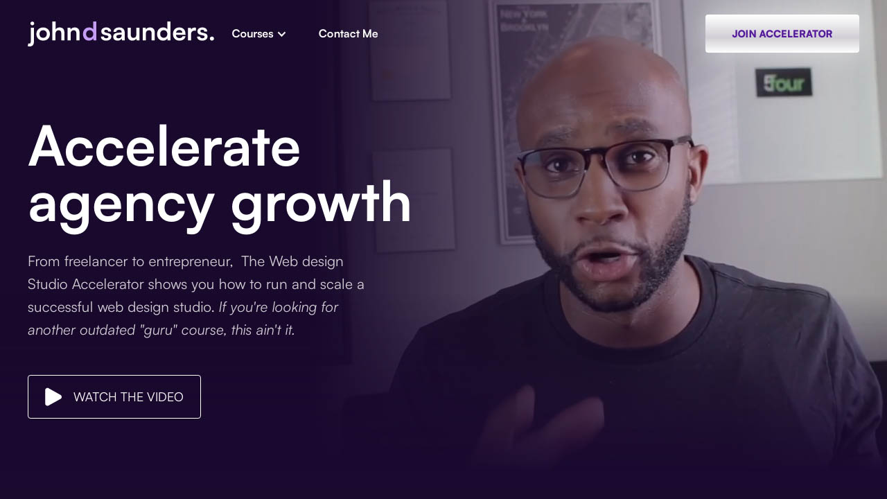 John D Saunders – Web Design Studio Accelerator 2.0