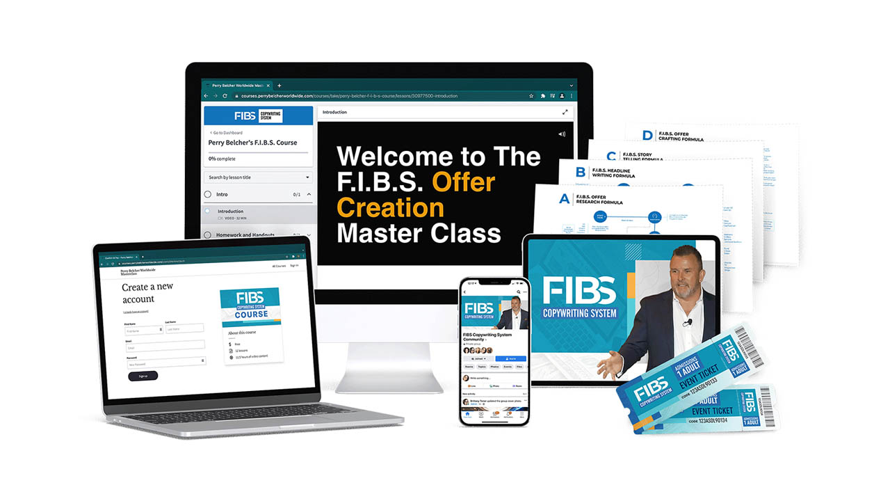 Perry Belcher – F.I.B.S. Offer Creation Masterclass