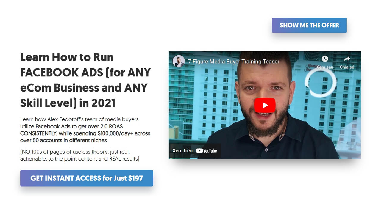 Alex Fedotoff – 7-Figure Media Buyer Training for Facebook