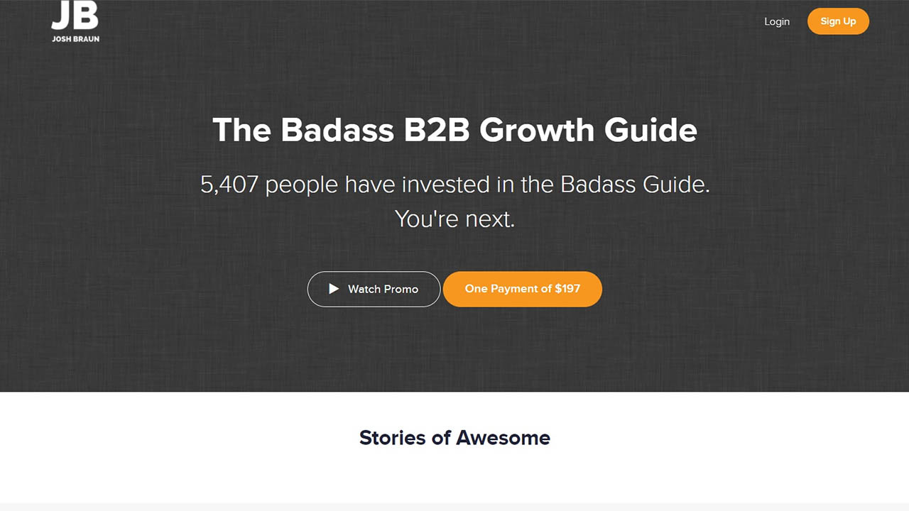 Josh Braun – The Badass B2B Growth Guide