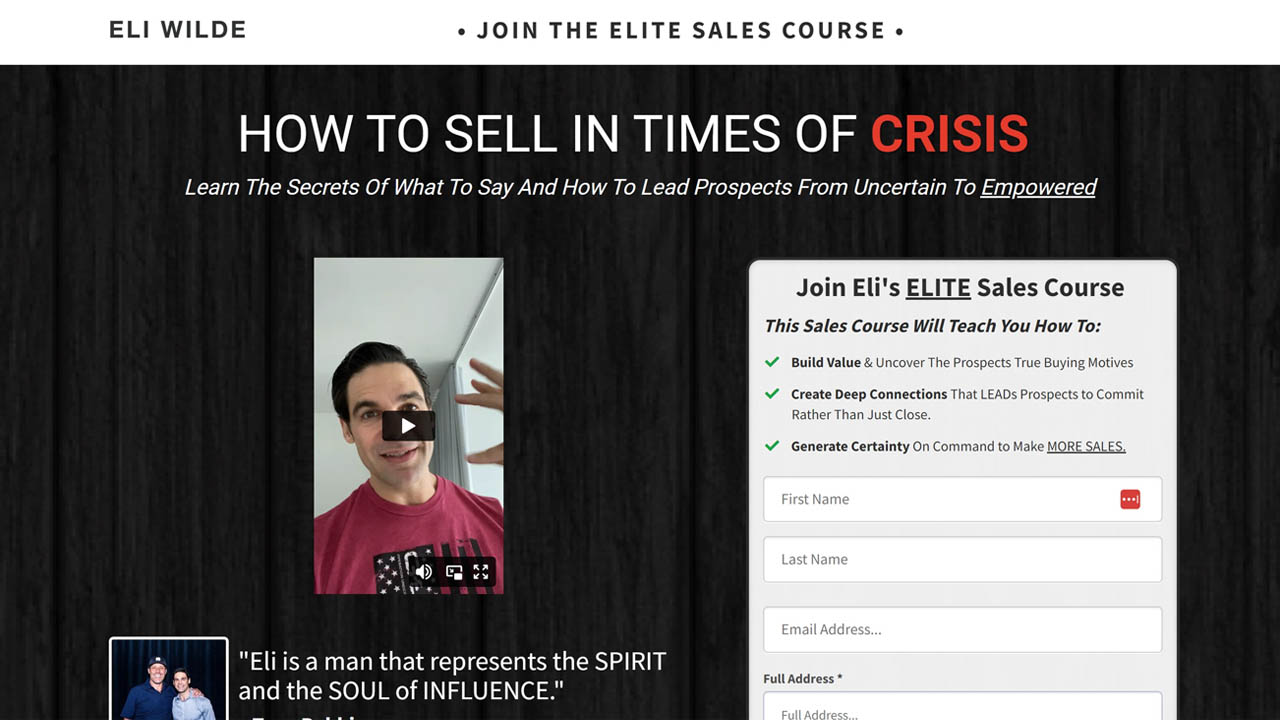 Eli Wilde – Wilde Selling System