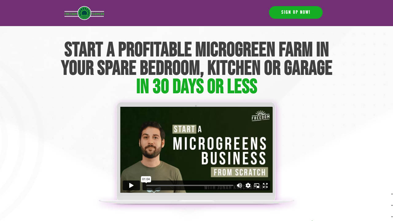 Freedom Farmers – Start A Microgreens Business From Scratch