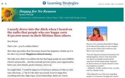 Learning Strategies – Happy For No Reason – Marci Shimoff