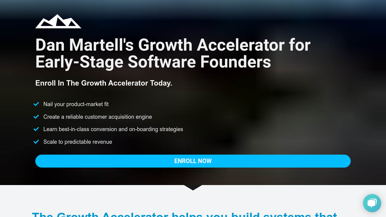 Dan Martell – 8 Week Growth Accelerator For Early – Stage Software Founders