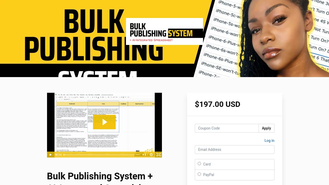 Arielle Phoenix – Bulk Publishing System + AI-Integrated Spreadsheet