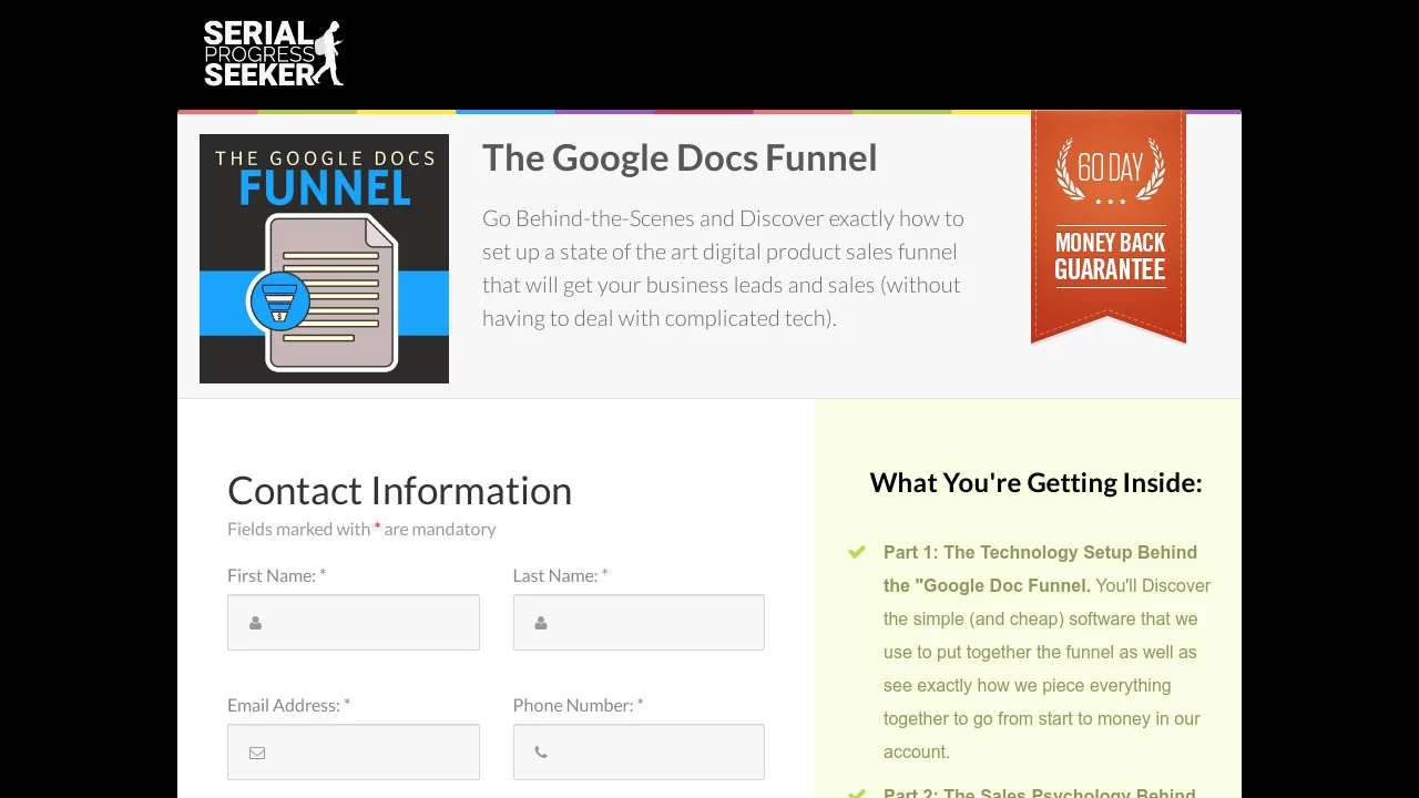 Ben Adkins – The Google Docs Funnel Advanced