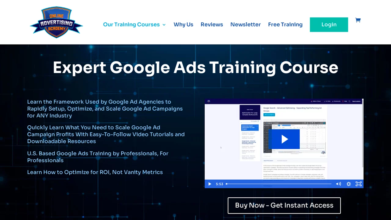 Online Advertising Academy – Google Ads Training Course Bundle