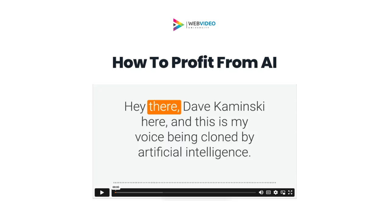 Dave Kaminski – How To Profit From AI