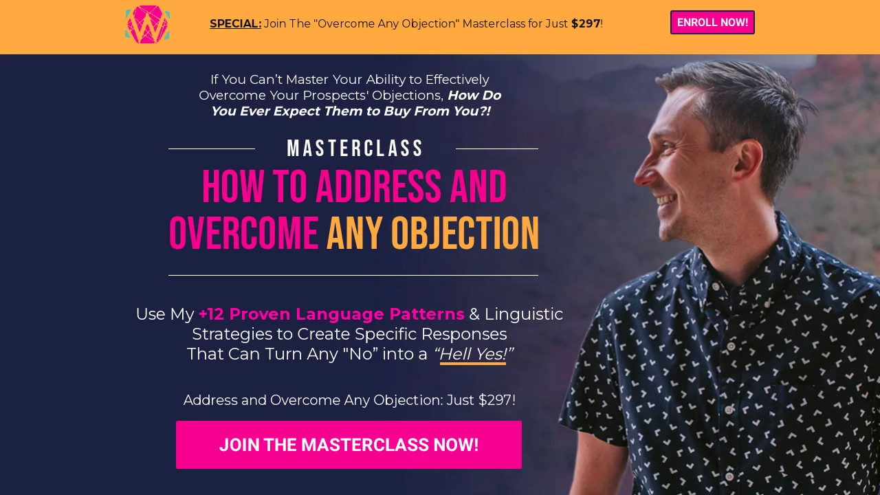 James Wedmore – How to Address and Overcome Any Objection Masterclass