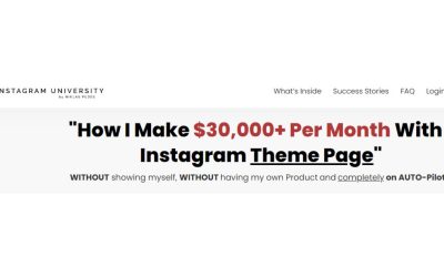 Niklas Pedde – Instagram University 4.0 – 30Km With 1 Instagram Theme Page