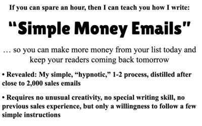 John Bejakovic – Simple Money Email