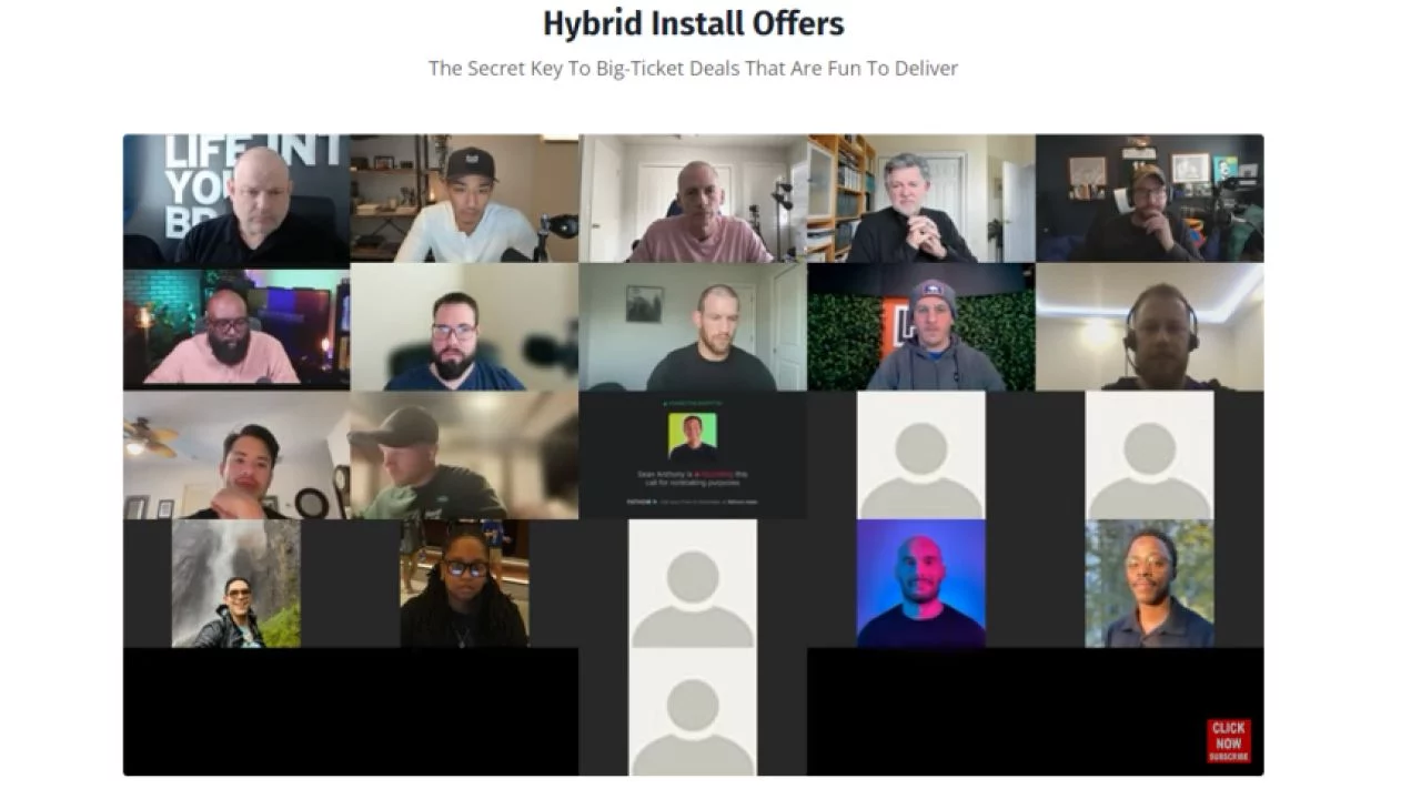 Sean Anthony – Hybrid Install Offers