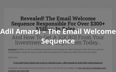 Adil Amarsi – The Email Welcome Sequence