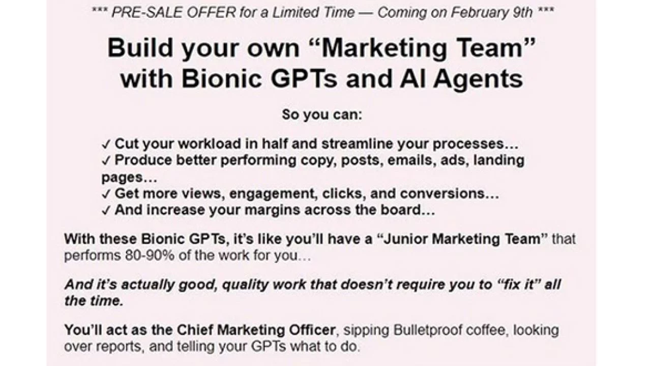 Sam Woods – Bionic GPTs, AI Agents