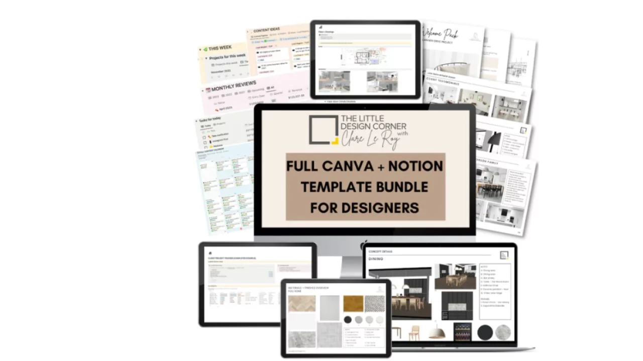 Clare Le Roy – The Complete Canva and Notion Template Bundle for Designers