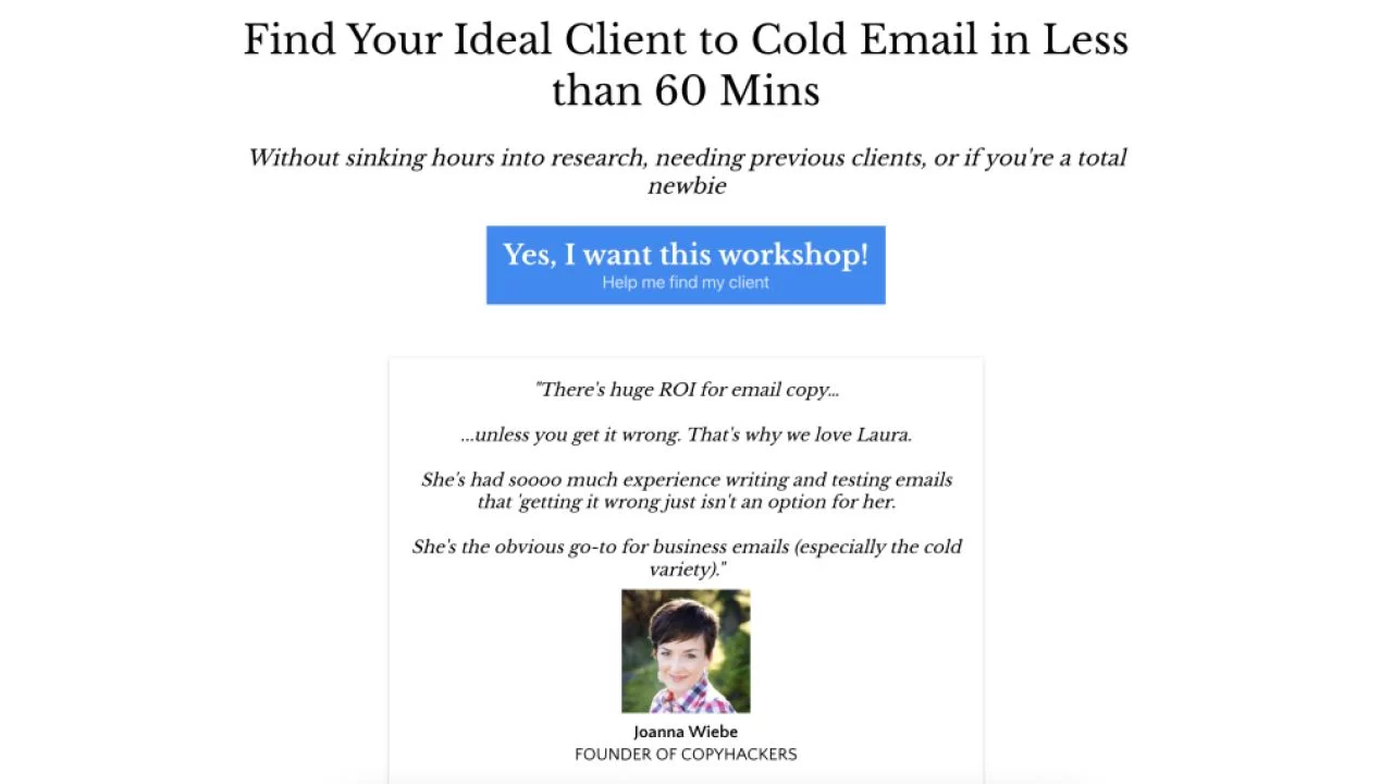 Laura Lopuch – Find Your Lead Workshop