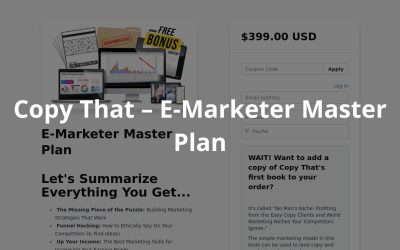 Copy That – E-Marketer Master Plan