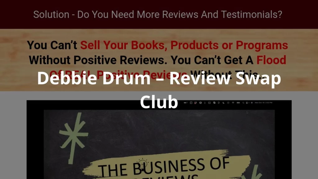 Debbie Drum – Review Swap Club