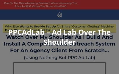 PPCAdLab – Ad Lab Over The Shoulder