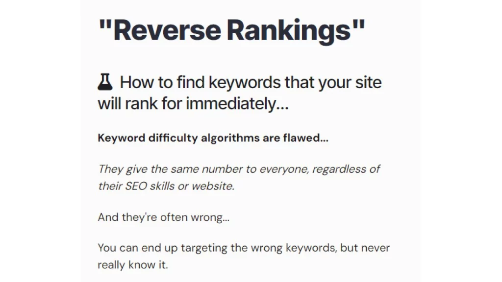 Jack Duncan – Reverse Keyword Rank