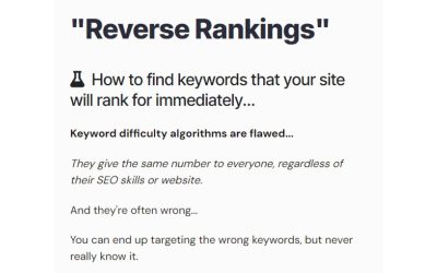 Jack Duncan – Reverse Keyword Rank