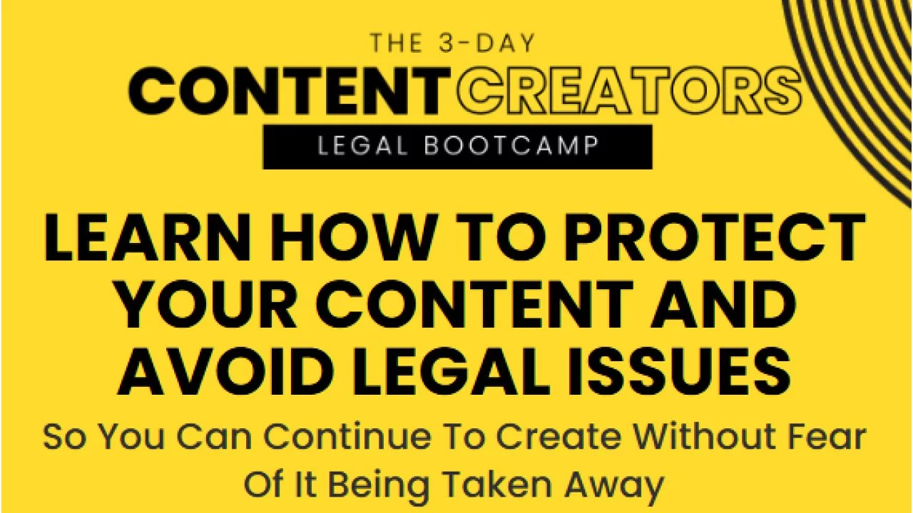 Attorney Peter Nieves – The 3-Day Content Creators Legal Bootcamp