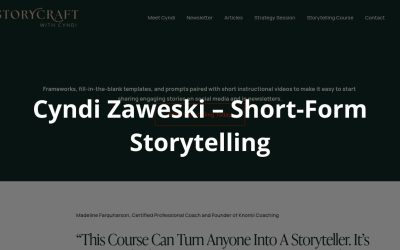 Cyndi Zaweski – Short-Form Storytelling