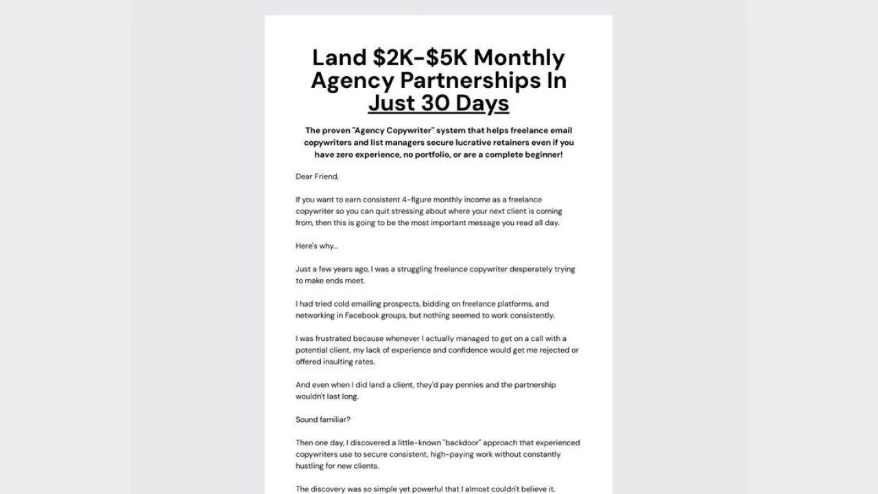 Francis The Nomad – The Agency Copywriter