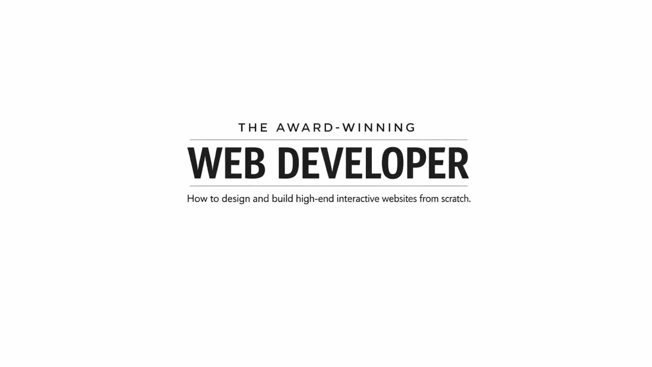 Zera Studio – Masterclass The Award-Winning Web Developer