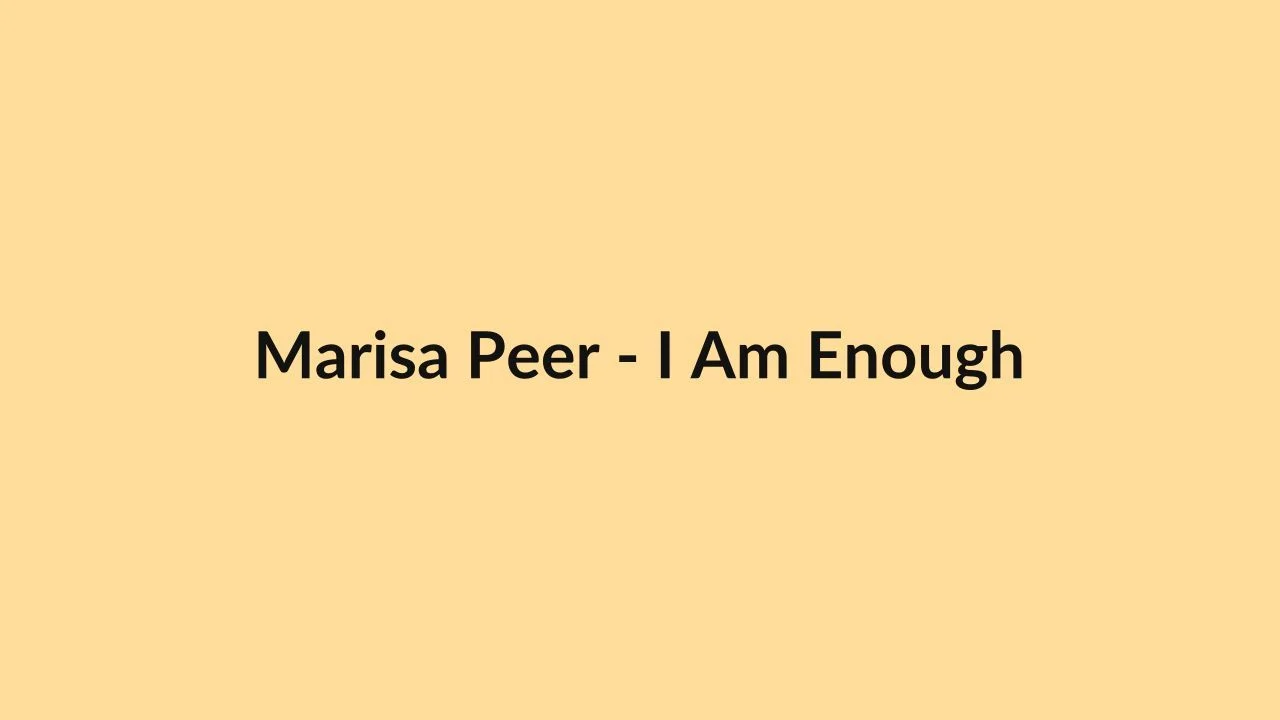 Marisa Peer – I Am Enough
